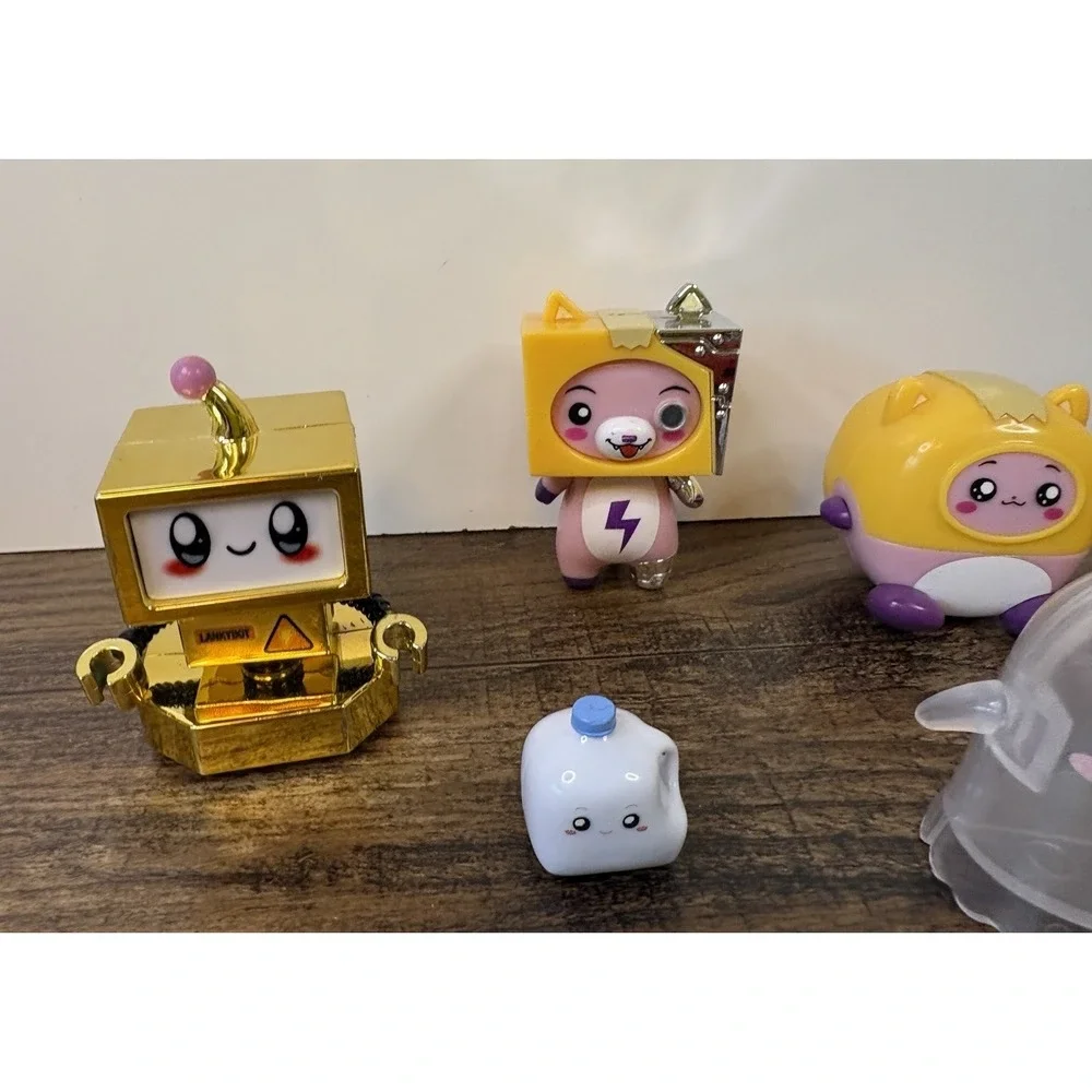 LankyBox Plastic Figure Lot Boxy Milky Ghosty Lankybot
